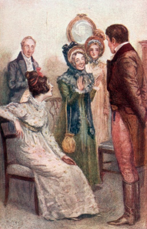 Illustration til Emma af Jane Austen af Arthur Wallis Mills
