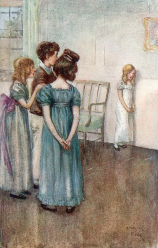 Illustration til Northanger Abbey af Jane Austen af Arthur Wallis Mills