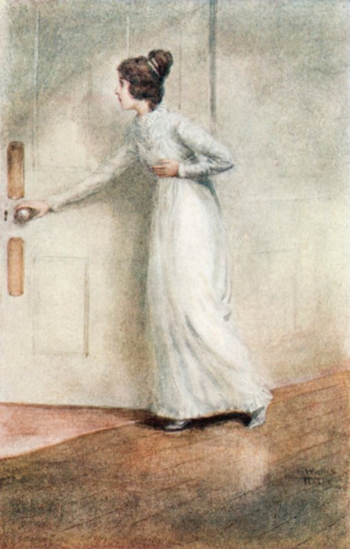 Illustration til Northanger Abbey af Jane Austen af Arthur Wallis Mills