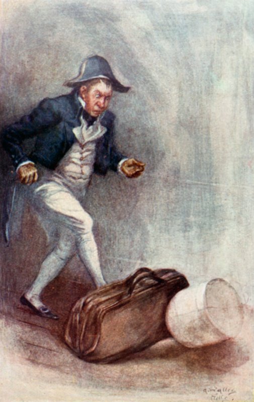 Illustration til Northanger Abbey af Jane Austen af Arthur Wallis Mills