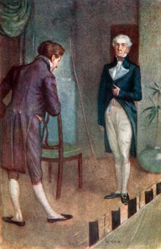 Illustration til Northanger Abbey af Jane Austen af Arthur Wallis Mills