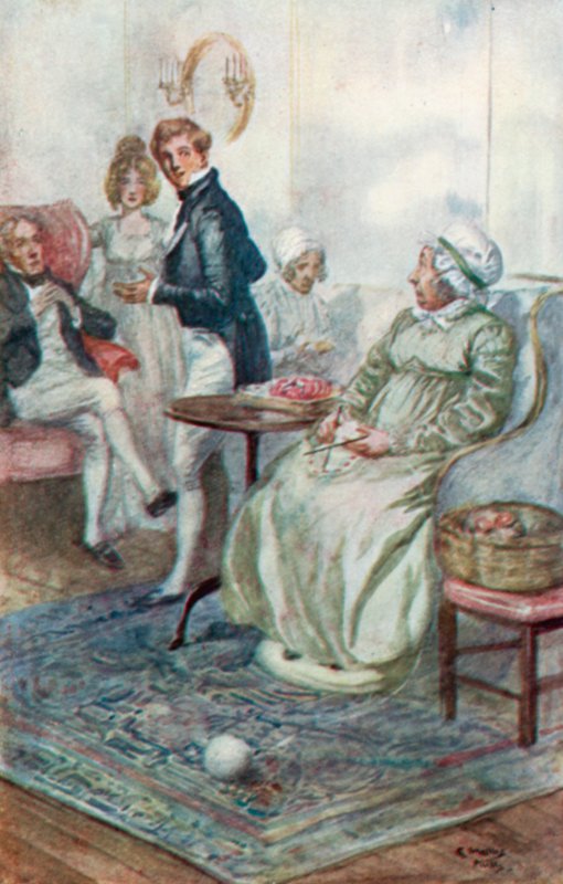 Illustration til Northanger Abbey af Jane Austen af Arthur Wallis Mills