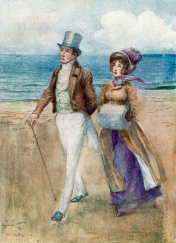 Illustration for Persuasion af Jane Austen af Arthur Wallis Mills