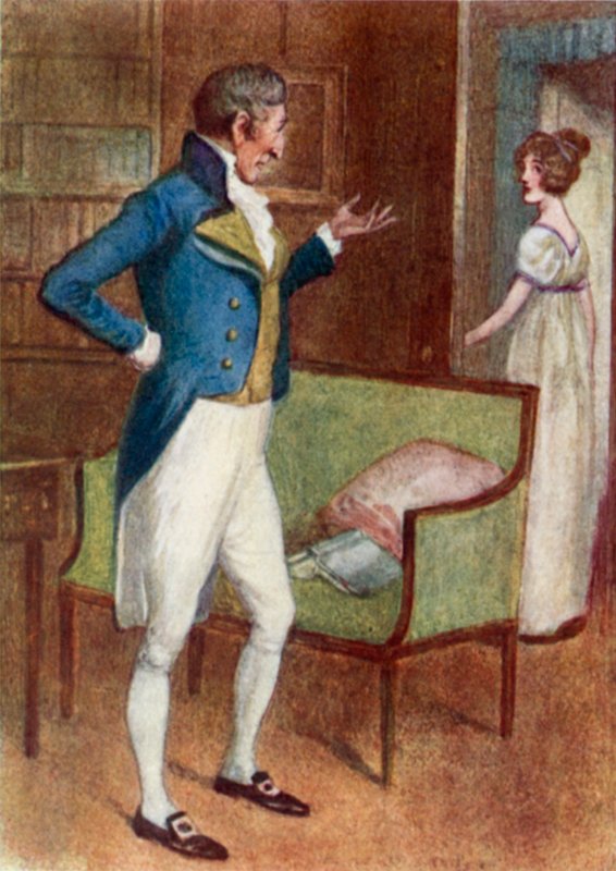 Illustration til Pride and Prejudice af Jane Austen af Arthur Wallis Mills