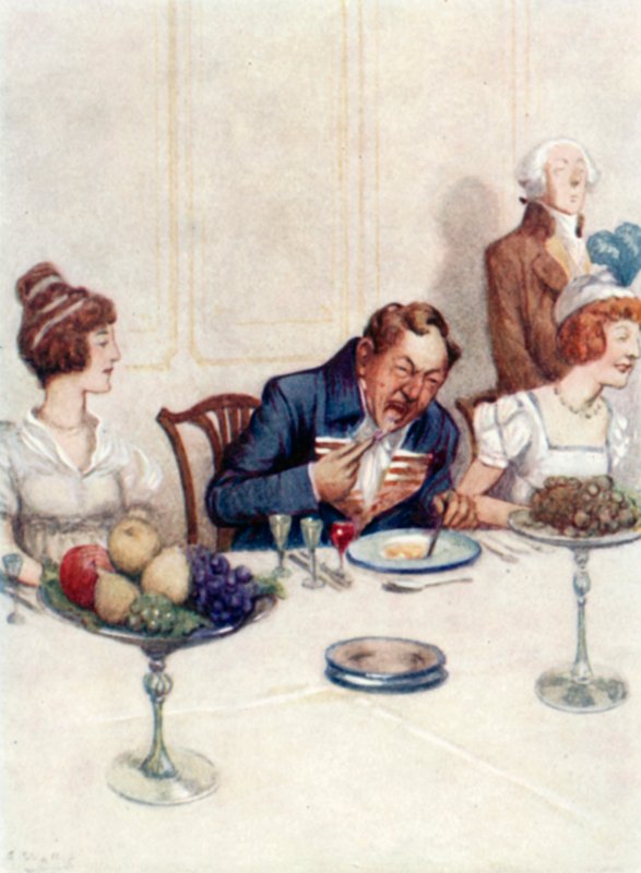 Illustration til Pride and Prejudice af Jane Austen af Arthur Wallis Mills