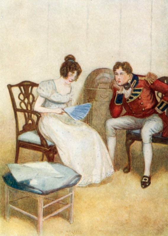 Illustration til Pride and Prejudice af Jane Austen af Arthur Wallis Mills
