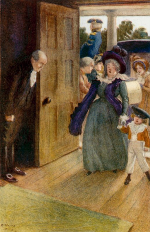 Illustration til Pride and Prejudice af Jane Austen af Arthur Wallis Mills