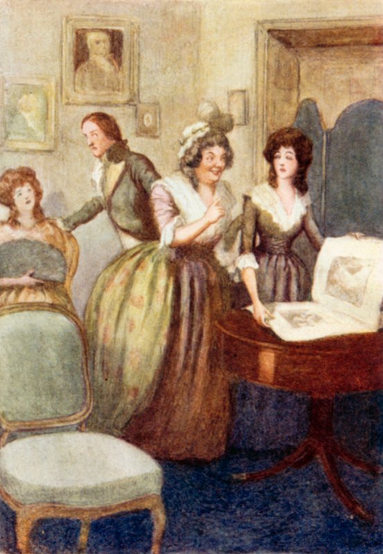 Illustration til Pride and Prejudice af Jane Austen af Arthur Wallis Mills