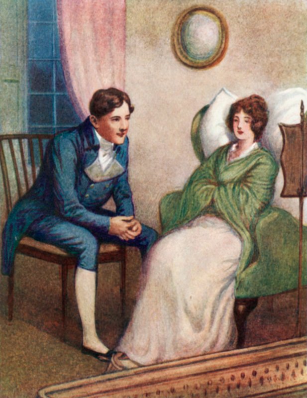 Illustration til Pride and Prejudice af Jane Austen af Arthur Wallis Mills