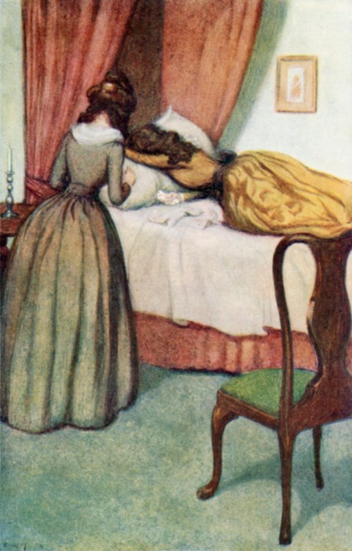 Illustration til fornuft og sensibilitet af Jane Austen af Arthur Wallis Mills