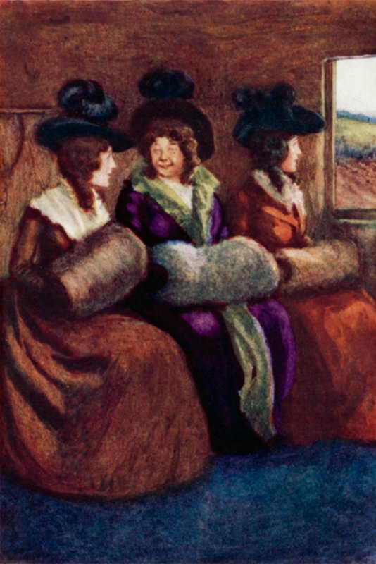Illustration til fornuft og sensibilitet af Jane Austen af Arthur Wallis Mills