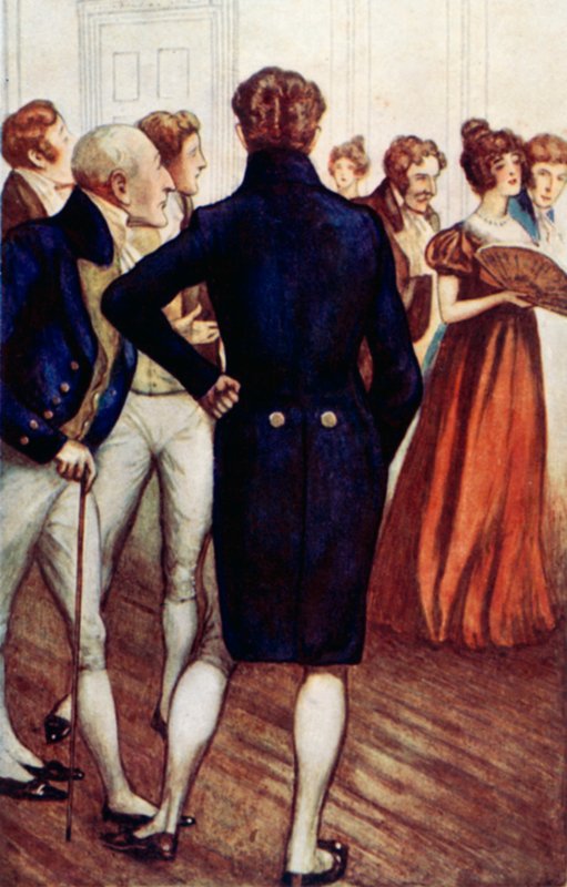 Illustration til fornuft og sensibilitet af Jane Austen af Arthur Wallis Mills