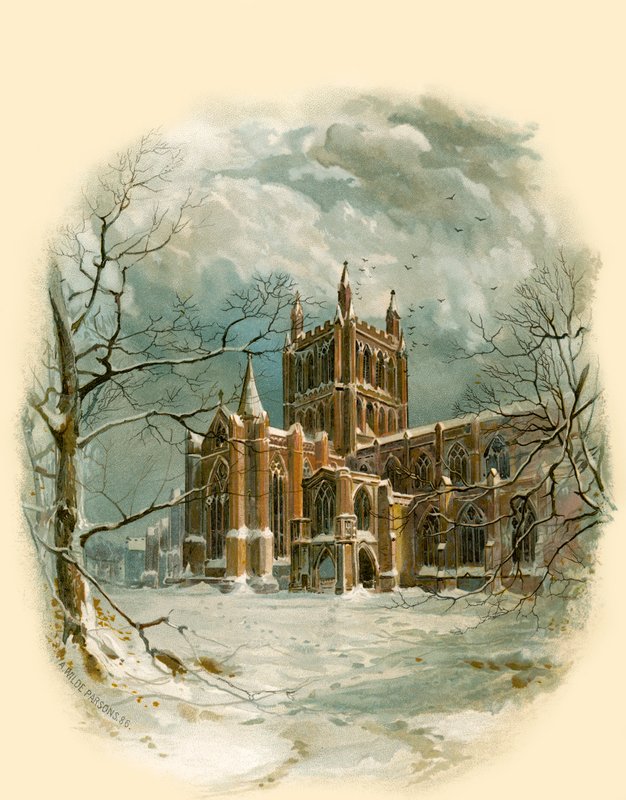 Hereford Cathedral, North West af Arthur Wilde Parsons