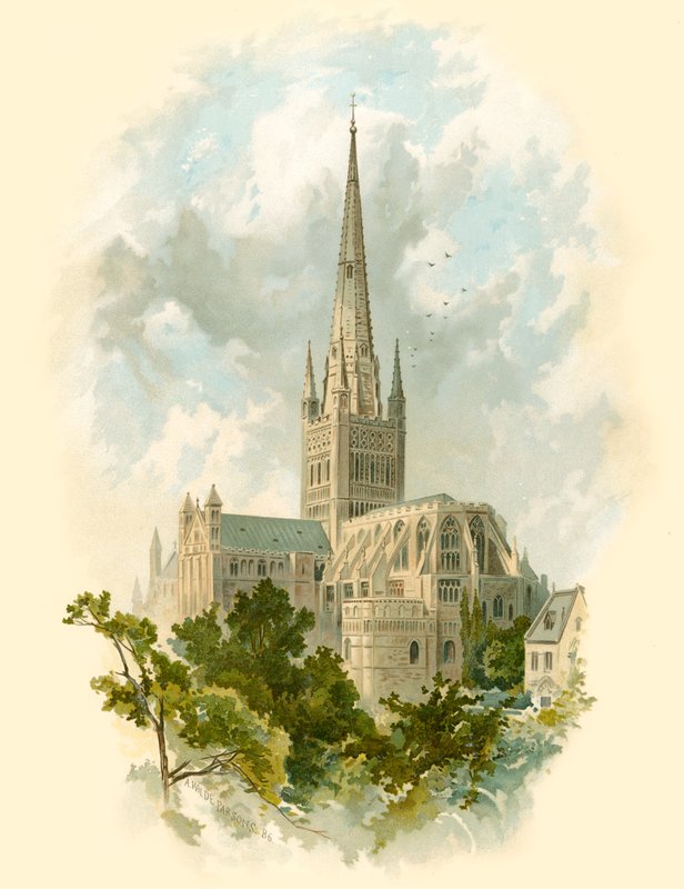 Norwich Cathedral, Sydøst af Arthur Wilde Parsons