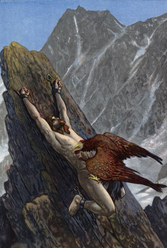 Ørn fortærer Prometheus