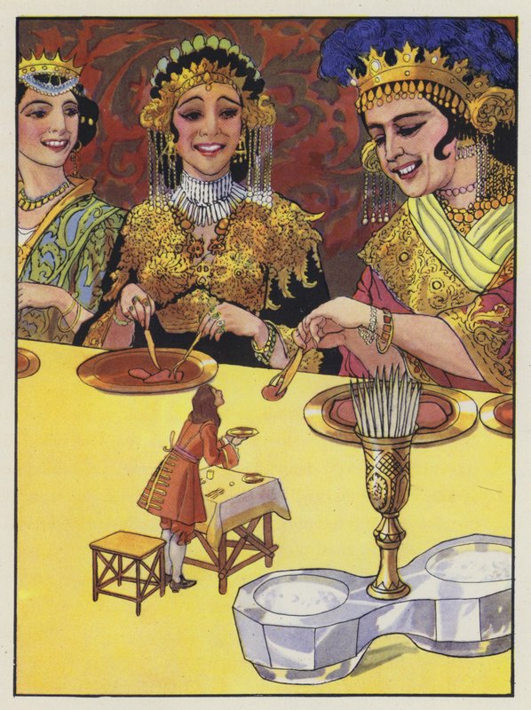 Illustration til Gullivers Travels af Jonathan Swift af Artus Scheiner