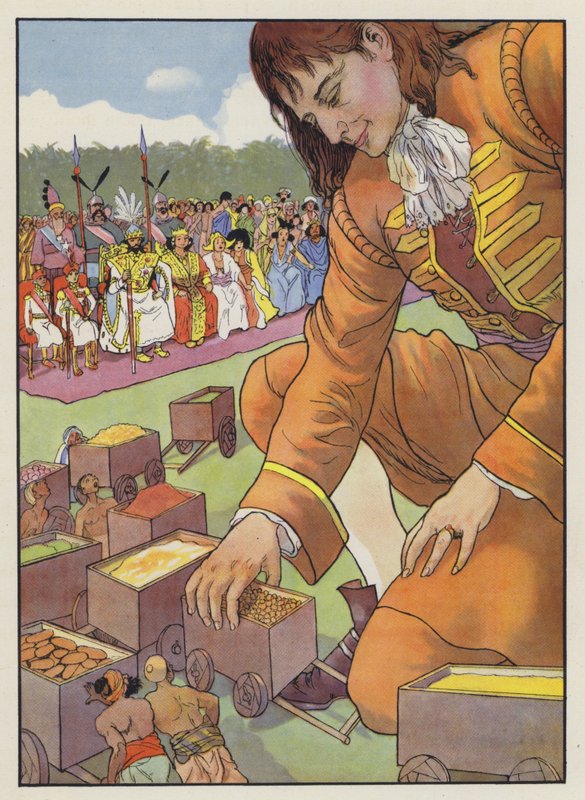 Illustration til Gullivers Travels af Jonathan Swift af Artus Scheiner