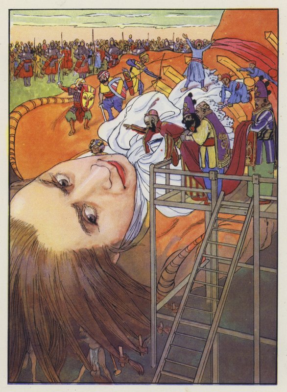 Illustration til Gullivers Travels af Jonathan Swift af Artus Scheiner