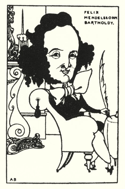 Felix Mendelssohn Bartholdy af Aubrey Beardsley