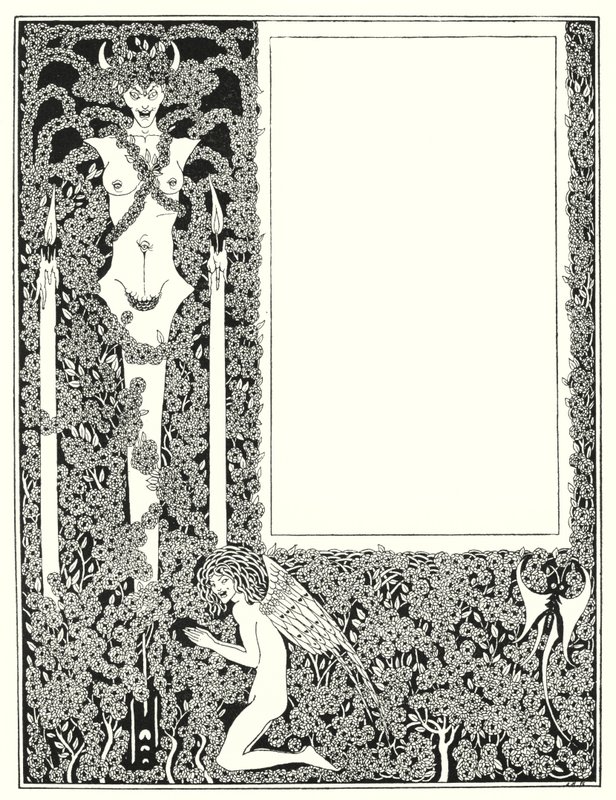 Design til titelbladet til "Salome" (gravering) af Aubrey (after) Beardsley