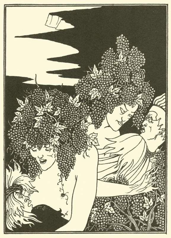 The Snare of Vintage (litografi) af Aubrey (after) Beardsley