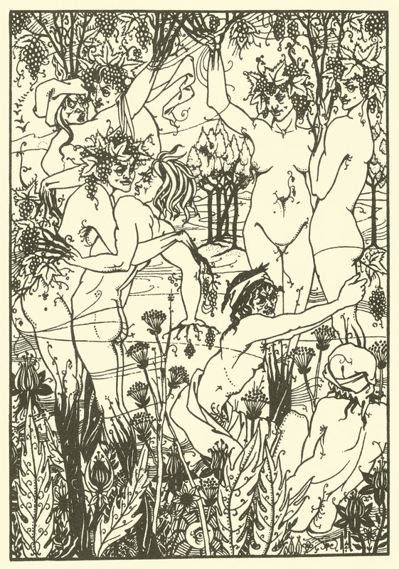 The Snare of Vintage 1894 (litografi) af Aubrey (after) Beardsley
