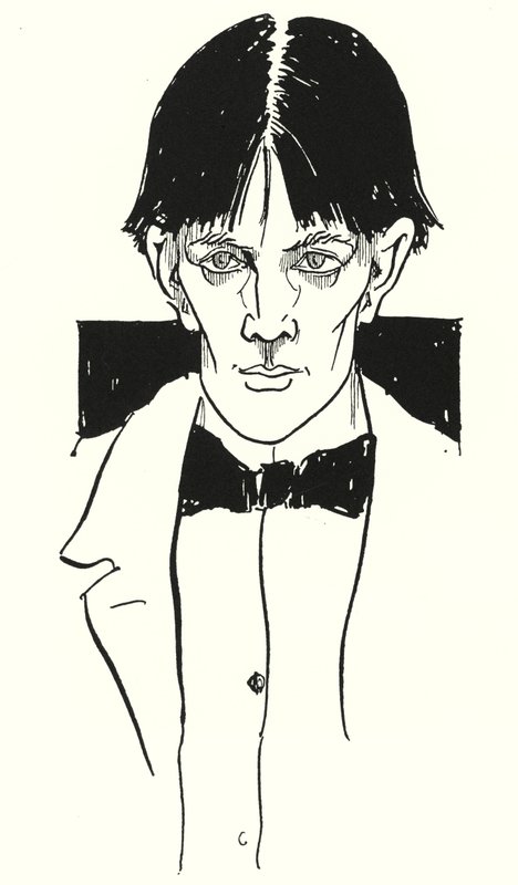 Et portræt af Aubrey Beardsley alene af Aubrey Beardsley