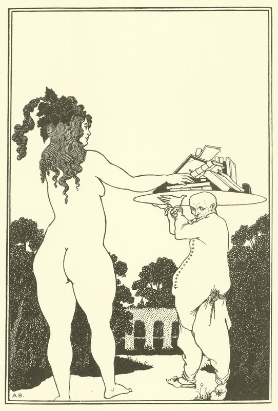 Bogplade af Aubrey Beardsley