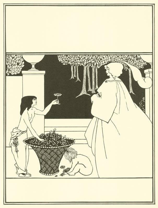 Design af omslag, Den Gule Bog af Aubrey Beardsley