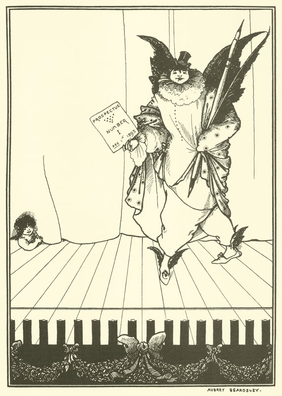 Design til prospektet for The Savoy af Aubrey Beardsley