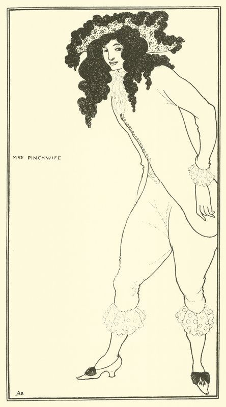 Fru Pinchwife af Aubrey Beardsley