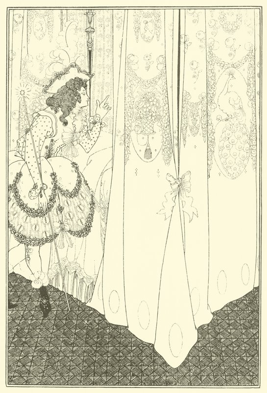 Drømmen fra Låsens voldtægt af Aubrey Beardsley