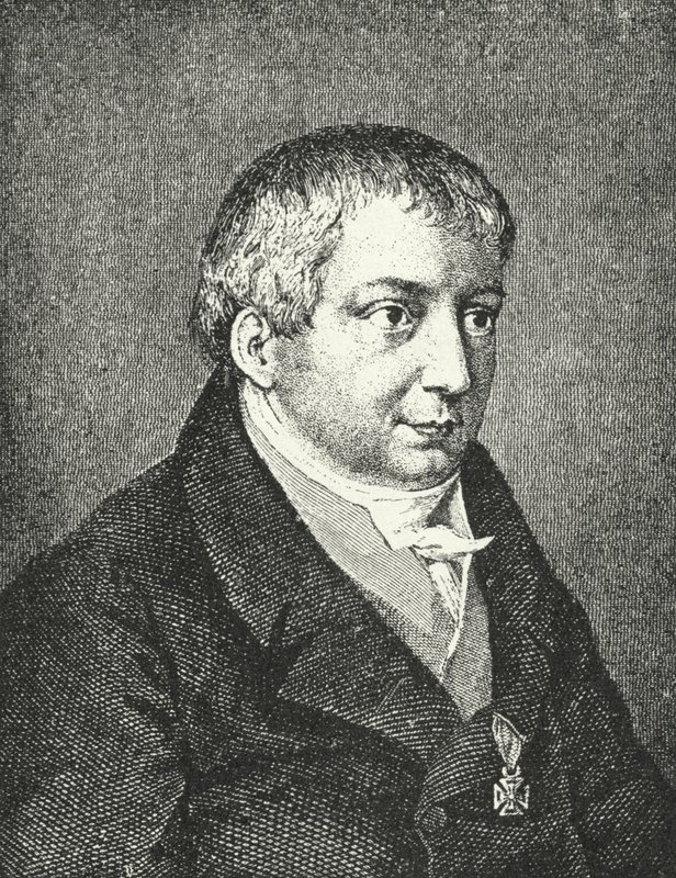 Friedrich Schlegel, tysk digter (stik) af Augusta von Buttlar