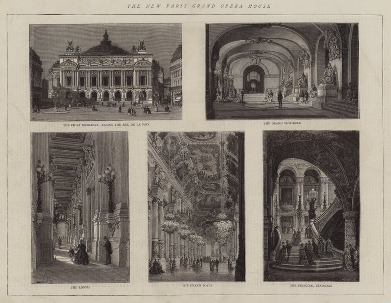 Det nye store operahus i Paris af Auguste Victor Deroy