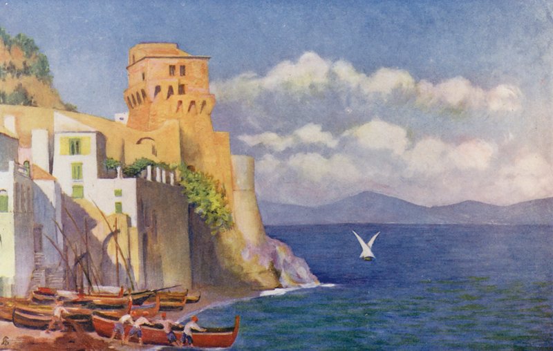 Cetara (farvelitografi) af Augustine Fitzgerald