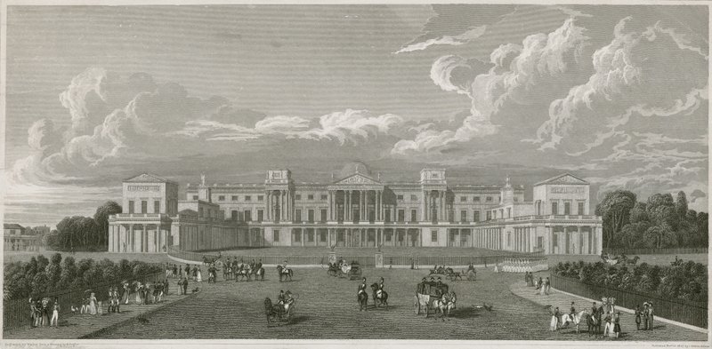 Buckingham Palace af Augustus Charles Pugin