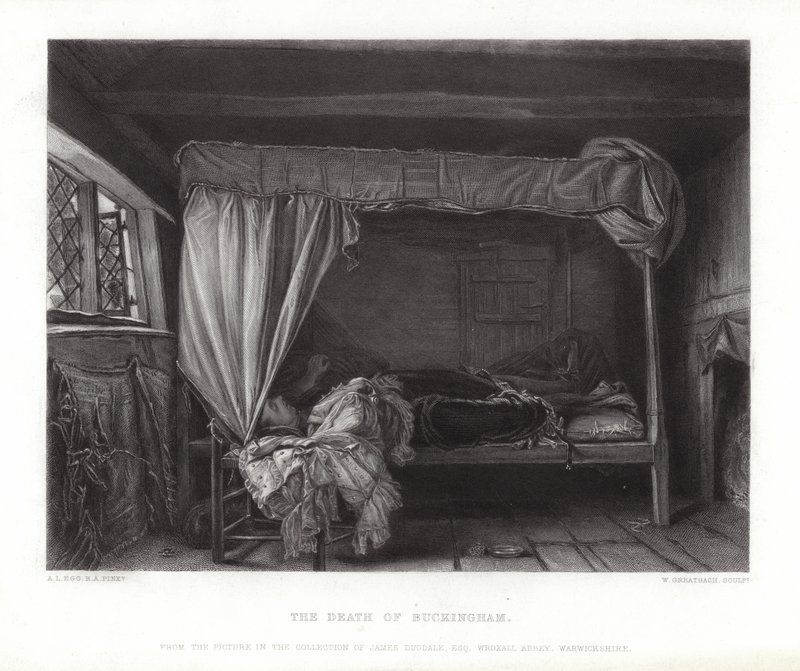 Buckinghams død af Augustus Leopold Egg