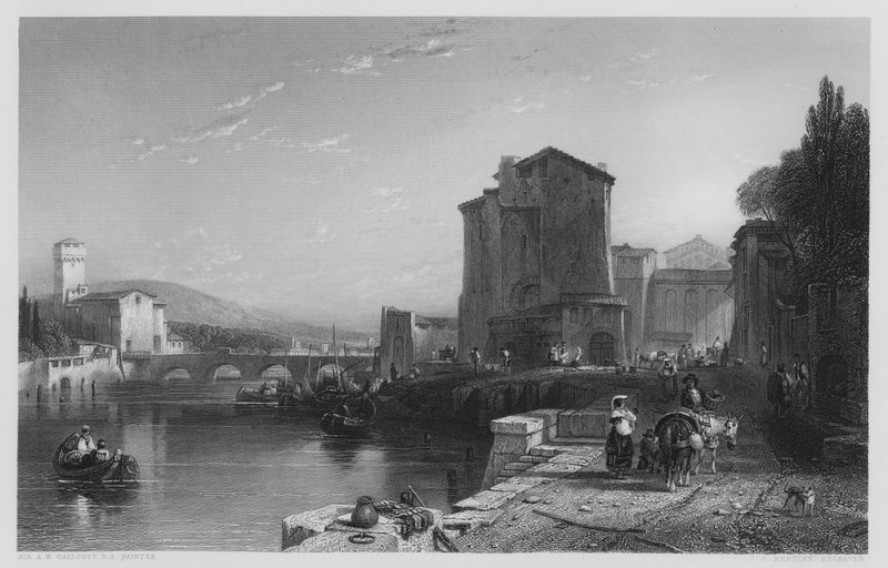 Port of Leghorn, fra billedet i Vernon Gallery (gravering) af Augustus Wall (after) Callcott