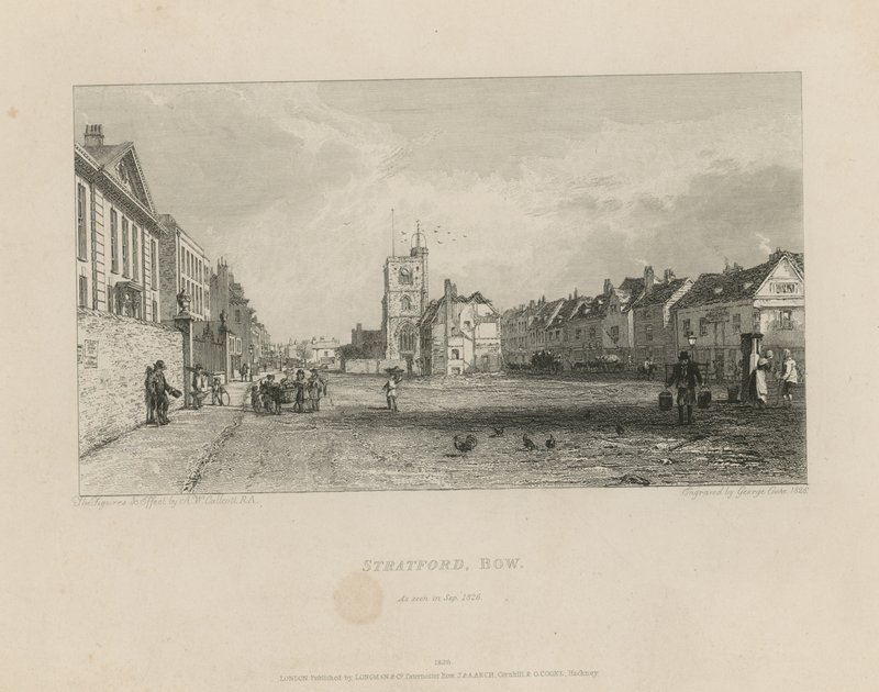 Oversigt over Stratford in Bow af Augustus Wall Callcott