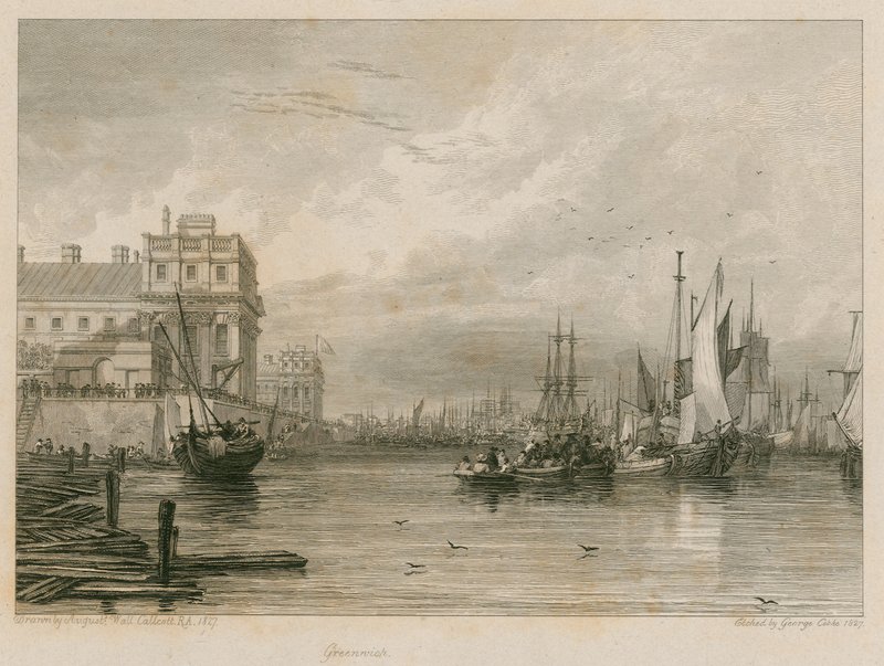 Greenwich, London af Augustus Wall Callcott