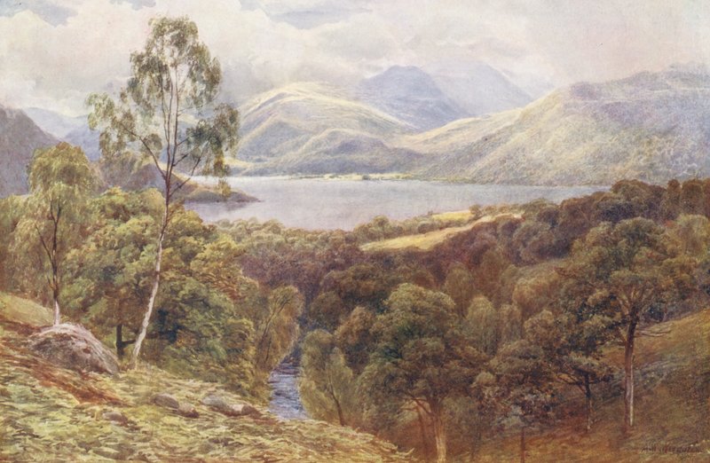 Ullswater (farvelitografi) af Augustus Watford Weedon
