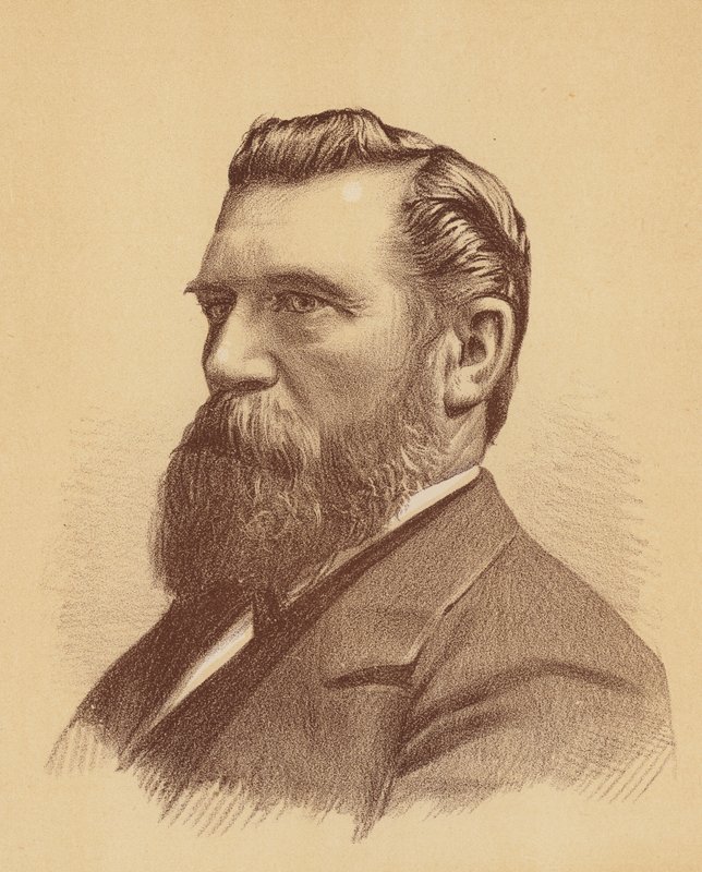 James Rutherford, Esquire (farvelitografi) af Australian School