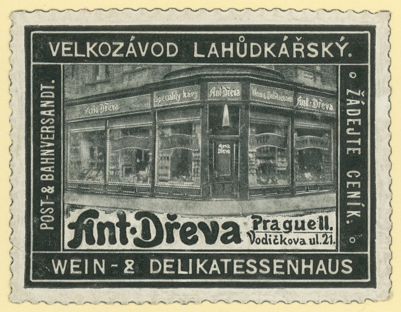 Anton Dreva vinbutik og delikatesseforretning, Prag af Austrian School