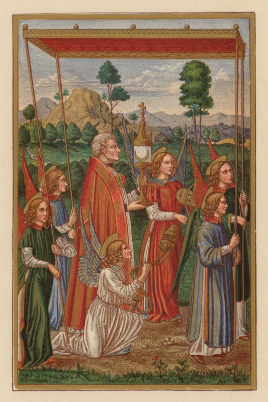Corpus Christi D N J Chr (chromolith) af Austrian School