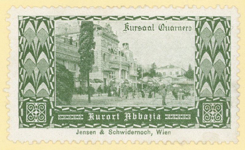 Kursaal Quarnero, feriestedet Abbazia (Opatija) af Austrian School