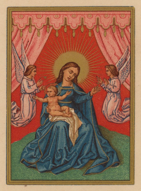 Mater Dei (chromolit) af Austrian School