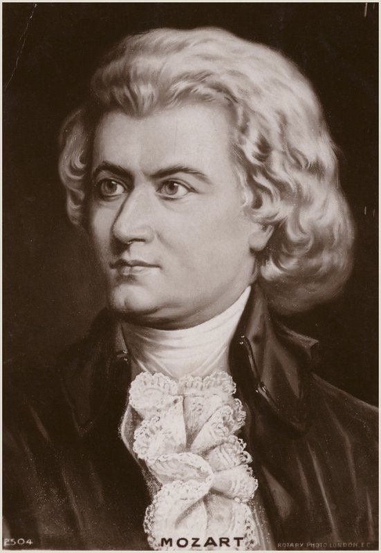 Portræt af Wolfgang Amadeus Mozart af Austrian School
