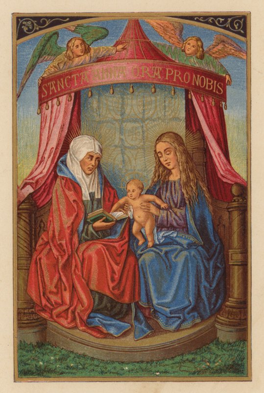 S Anna (chromolitho) af Austrian School