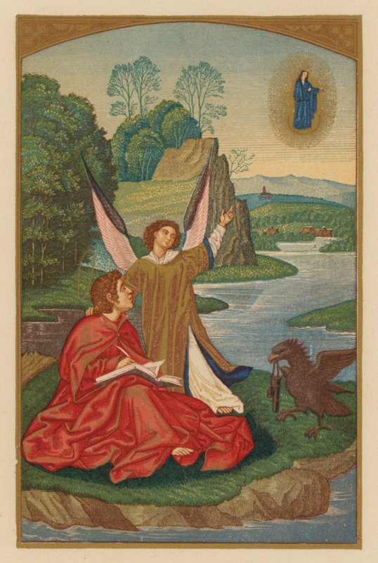 Saint John Ev (chromolith) af Austrian School