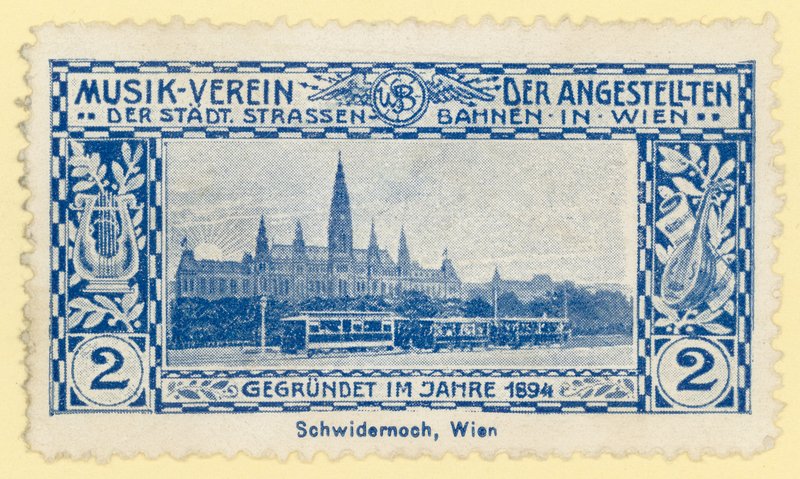 Sporvogn foran rådhuset, Wien af Austrian School